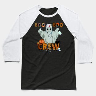 Boo Boo Crew Nurse Ghost Halloween Baseball T-Shirt